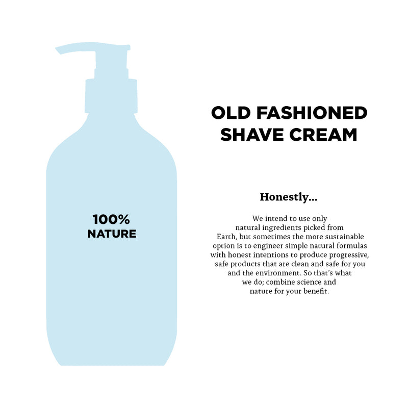 Old Fashioned Shave Cream — 100% Nature