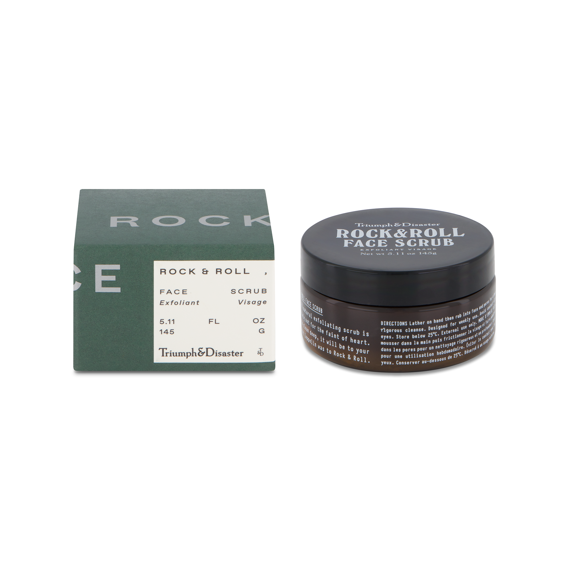 Rock & Roll Volcanic Ash & Green Clay Face Scrub