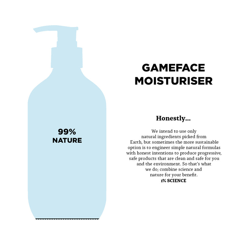 Gameface Moisturiser — 99% Nature, 1% Science
