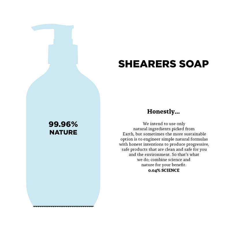 Shearer's Soap — 99.96% Nature, 0.04% Science