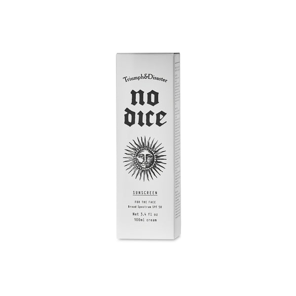 No Dice SPF 50 Sunscreen | Hydrating & Non Whitening | Triumph & Disaster EU